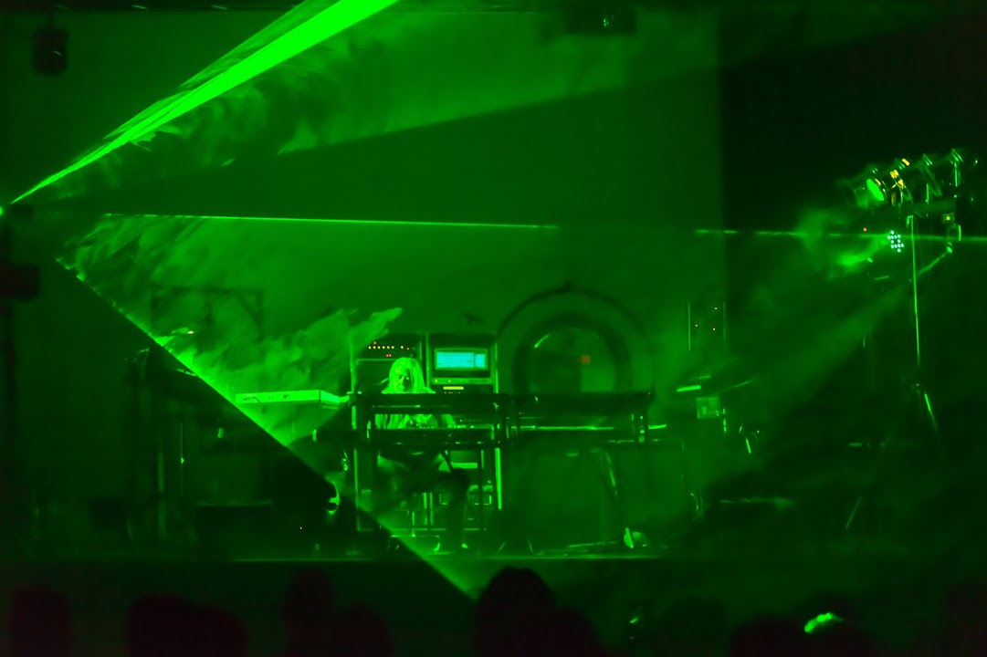 Bühne grün laser